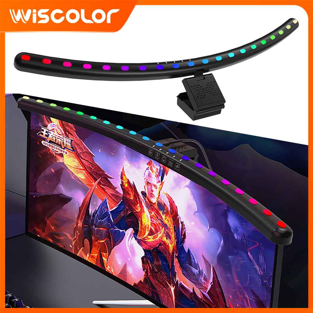 Tech Desktop Accessories - Светодиодная RGBIC-лампа для монитора с регулировкой