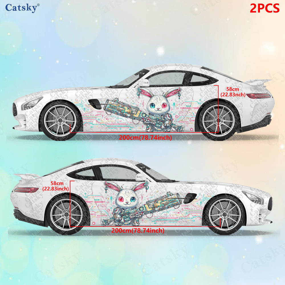 2 шт. наклеек Cyberpunk Line T – обзор и цена Tech Accessories For Car